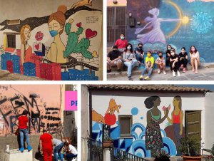 Murales nel centro storico di Crotone: iniziativa di cooperativa sociale &#039;&#039;One&#039;&#039;