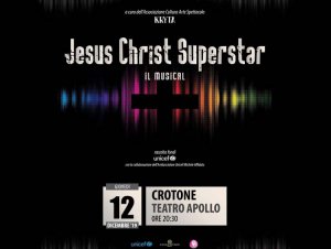 Il musical &#039;&#039;Jesus Christ superstar&#039;&#039; in scena questo giovedì al teatro Apollo per l’Unicef